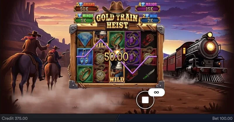 Gold Train Heist - पेआउट टेबल और सिक्के का मूल्य